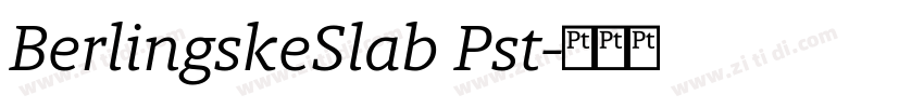 BerlingskeSlab Pst字体转换
